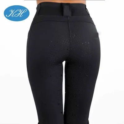 Custom Soft and Supportive Newest Nylon Spandex Fabric Equestrian Riding Tights