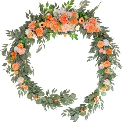 Cross-Border for Wedding Decoration Road Guide Table Arrangement Artificial Flowers PVC Material Wedding Decoration