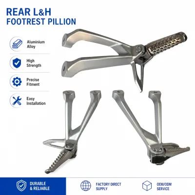 SPI Motohop DAKE300 Motorcycle Spare Part Aluminum Alloy Rear Foot Peg Bracket Assembly Estribo Posterior Completo