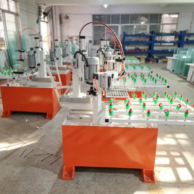 Single Head Glass Chamfer Machine Pneumatic Suction Cup Grinding Head for Mirror Table Glass Edging
