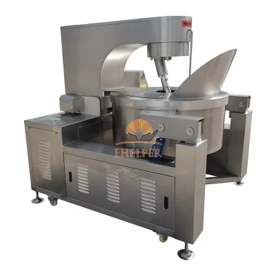 600L Commercial Popcorn Kettle - Gas-Fired, Auto Stir & Tilt, Water/Oil Jacket Heating CE Certified Popcorn Equipment
