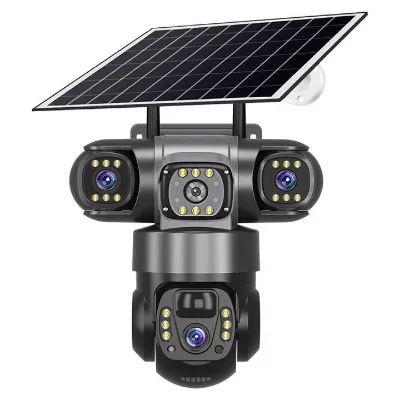 All-in-One4G Dome Camera Dual-Lamp with Gun-like Function Walkie-Talkie Two-Way Sound Connection