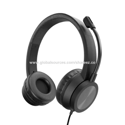 High sell wired call center headset with noise cancelling USB headphones with microphone for office
