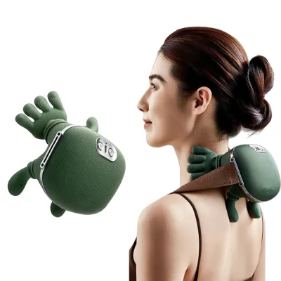 New Back Shoulder and Neck Massager With Heat Neck and Shoulder Relaxer Neck Traction Pillow Neck Massager with Hand