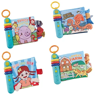 Infant Toddler Educational Soft Baby Books with Music & Sound Buttons Animal Shape EN71 Certified