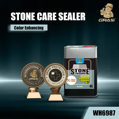 Wet Look Sealer for Rock Stone Manufacturer Color Enhancing Waterproof Stain Resistant Brings Out Natural Grain and Depth WH6987