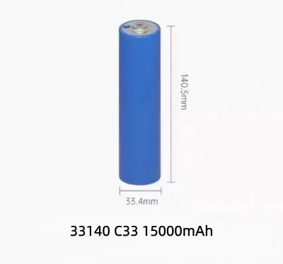 Long Cycle Life 33140 C33 15000mAh LiFePO4 Cylindrical Cell for Off Grid Solar Storage RV & Home Energy Solutions