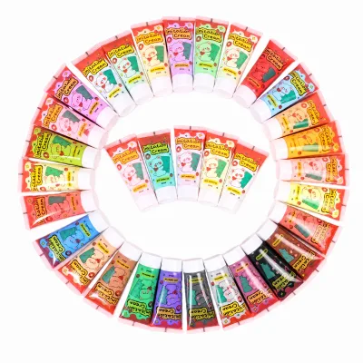 Wholesale Squeeze Tube 50g DIY Cream Glue Puff Paint 28 Colors Set for Phone Case Decoration