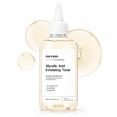 Glycolic Acid Exfoliating Toner for Face Brightening Dark Spot Corrector Pore Minimizing Uneven Skin Tone