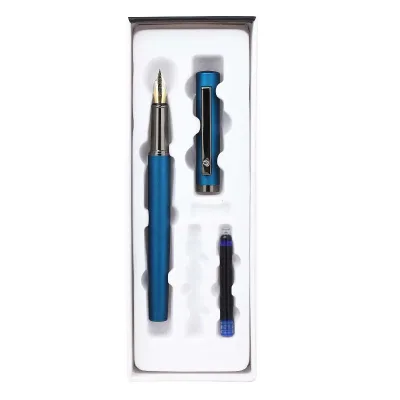 GemFully Wholesale Stationery China Executive Pen in Leather Box Morandi Fountain Pen Gifts for School Students