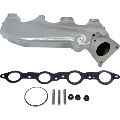 Low-noise Exhaust Manifold with Streamlined Corners to Reduce Airflow Impact Noise