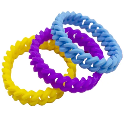 Custom Personality Multicolor Fashion Simple Bracelet Hollow Silicone Twist Trendy Bracelet Wristband