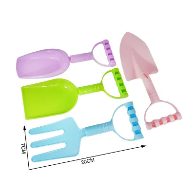 Wholesale Unassembled 20CM Sandbeach Tools Plastic Outdoor Tools for Kids Funny Playing