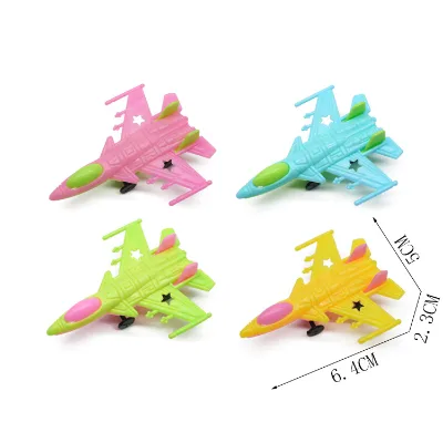 China Manufacturer Wholesale Kids Plastic Toy Airplane Novelty Toys Toy Jet Flying Plane Sliding Jet Plastic Push Along Plane