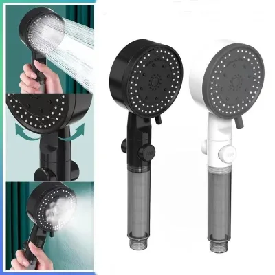 Wholesale Modern Style Adjustable Handheld Wall-Mounted Shower Head ABS Plastic with Filter Safe for Bathroom China Supplier