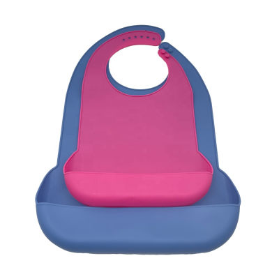 Hot BPA Free Waterproof Silicone Adult Bibs