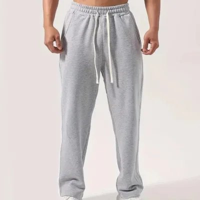 Manufacturer Custom Gym Sweatpants Pockets Men Joggers Sportswear Casual Track Pants Plus Size Canvas Mid Breathable Waterproof