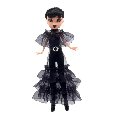 Wholesale Addams Family Wednesday Doll in Gothic Black Dress Adams School Uniform Wednesday Addams  Doll