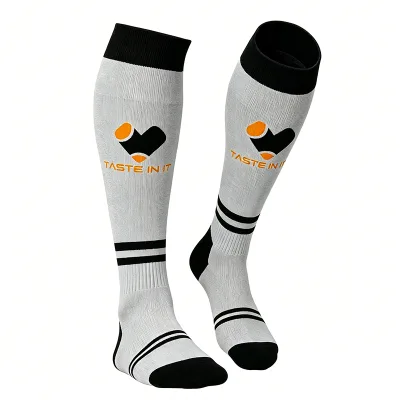Long Leg Sports Socks Solid Color Knee High Soccer Socks Customized logo Long Tube Men's Sport Socks