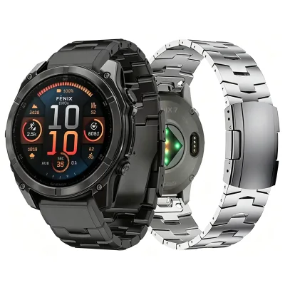 Replacement Titanium Alloy Watch Strap for Garmin Fenix 8 Pro Metal Band for Garmin Fenix 7X 6X 5X FX001