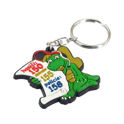 Wholesale Cartoon Anime Keychain Soft PVC Rubber Key Chains Cute Bag Charms for Kids Car Key Holder Promotion Gift