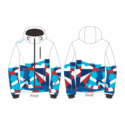 Wholesale Waterproof Windproof Breathable Ski Coat Men Women Winter Snowboard Jacket Zipper Heat-Transfer Print Quick Dry 100%