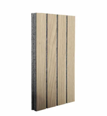 New Sale Bunnings Grooved Carbon Sound Absorbing Bamboo Slat Wall Polyester Fiber Fabric Perforated Acoustic Panel for Outside