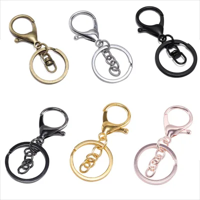 Key Ring 30mm Keychain 70mm Lobster Clasp Key Snap Hooks Keyrings DIY Jewelry Making Finding DIY Key Chains Accessories