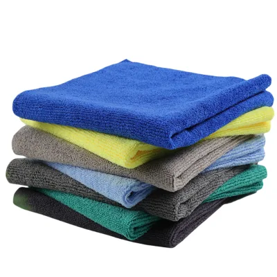 350GSM 40x40cm All-Purpose Microfiber Cleaning Cloths Leaves No Wiping Marks for Kitchen Car Windows Glass Auto Wash & Detailing
