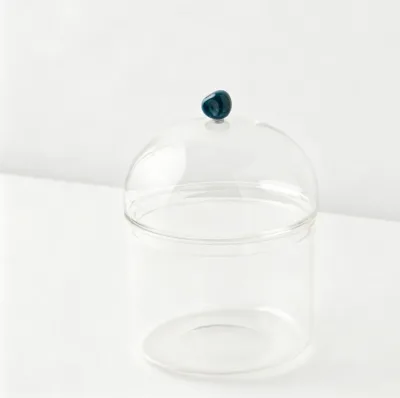 Wholesale Customized Household Handmade Kitchen Glass Storage Containers  Glass Honey Bottle Jar