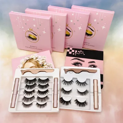 Wholesale Magnetic Eyelashes Bulk Magnetic Lashes 3D Wholesale Magnetic Eyelashes With Eyeliner Wholesale