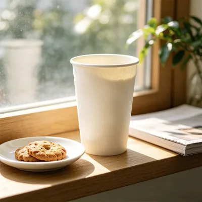 Hot Sale Disposable Printed Custom Compost Eco-Friendly Recycle Takeout Single Wall Hot Drink Coffee Milk Tea Packaging Paper