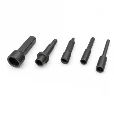 Cold Forged Precision Shoulder Hollow Pins Shaft Connector Steel Black OEM Custom Parts