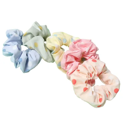 Custom Printed Chiffon Hair Scrunchies Gentle Elastic and Breathable Fabric Hairbands for Summer