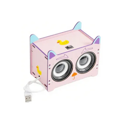 New Design Electronic Sound Amplifier DIY for Blue Tooth Speaker Cartoon-Shaped Science Toys for Education and School Projects