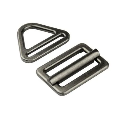 Hot Sales Inner Size 43mm Tactical Dog Collar Glides Adjuster Triangle Slides Buckle Sets