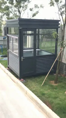 Prefabricated Sentry House Steel Structure Movable Security Guard House for Sale