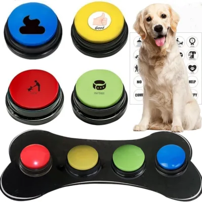 2025 New Hot Sell Pet Communication Voice Recording Button Toy
