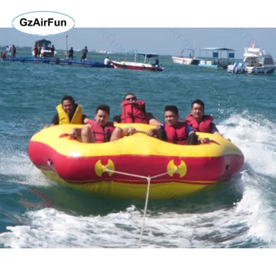 Custom Commercial Grade Inflatable Banana Boat-PVC Material 100-500kg Capacity 5-10 Passengers