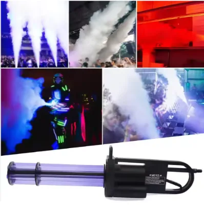 LED Fog Gun Rotate Dj Co2 Gun Cannon Bar KTV Smoke Special Effect Equipment Wedding Performance