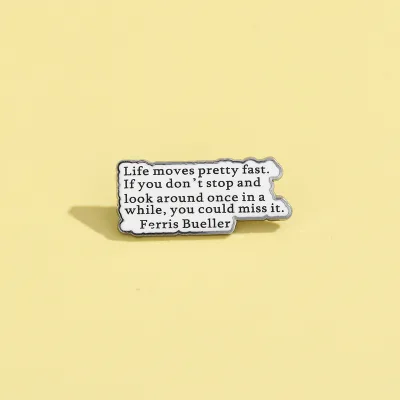 Creative Letter Set Brooches Personalized Versatile Clothing Bags Accessories Inspirational English Texts Cartoon Gifts