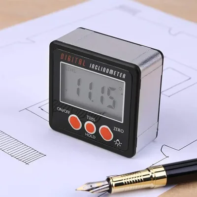 Industrial Grade Aluminum Digital Inclinometer IP65 Waterproof Magnetic Base Backlight Spirit Level for Professional Leveling