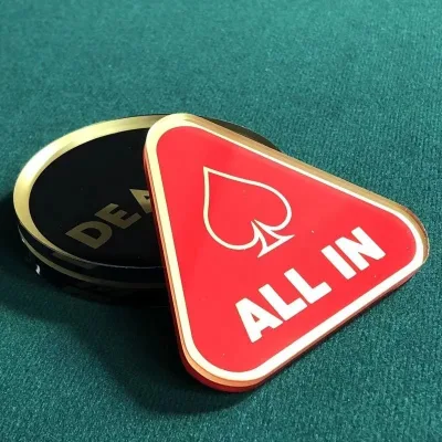 Texas Hold'em Dealer Chip Dealer Position Chip Dealer Card Dealer Token Dealer Button Indicator Card for Chess & Card Games