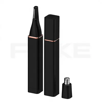 Portable Household Nose Hair Trimmer with AAA Battery IPX4 Waterproof 120-Minute Runtime for Ear Face & Eyebrow Hair Removal