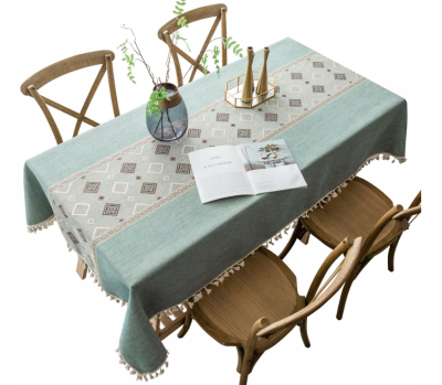 Custom Table Cloth Washable Overlay Table Cloth Rectangular Cotton Linen Tablecloths