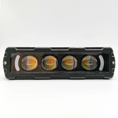 Single Row 4 Len Flash 12V 24v Fog Lights Motorcycle Aux Lights for Motorbike