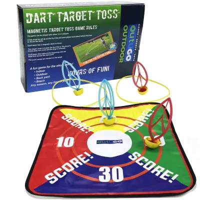 GARDEN PLASTIC TARGET DARTS SET GAME for KIDS OUTDOOR