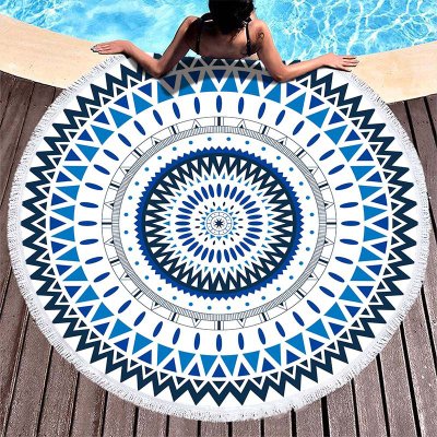 Hot Sales Circular Beach Towel Luxury Tassel Towel Microfiber Beach With Tassels