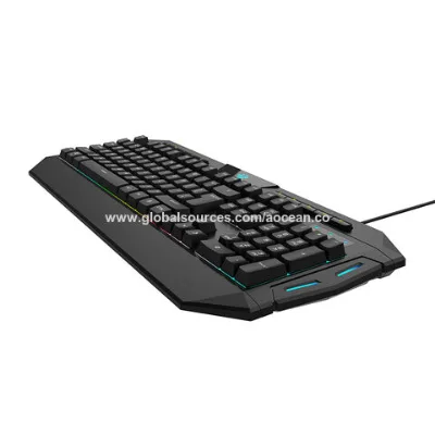 Multimedia Wired Gaming Membrane Keyboard With Colorful LED backlight, for computer
