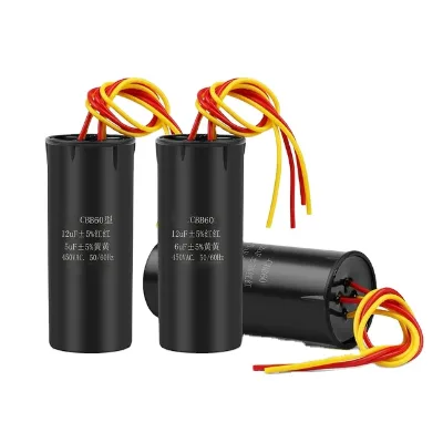 CBB60 450VAC MMotor Start Four Lines Capacitor Double Capacitance CBB60 Dual Capacitor for Washing Machine
